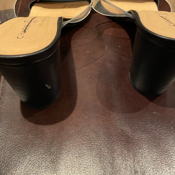 Chinese Laundry Yeah Yeah Slide Heels in Clear/black Size 8.5 - Picture 7 of 8